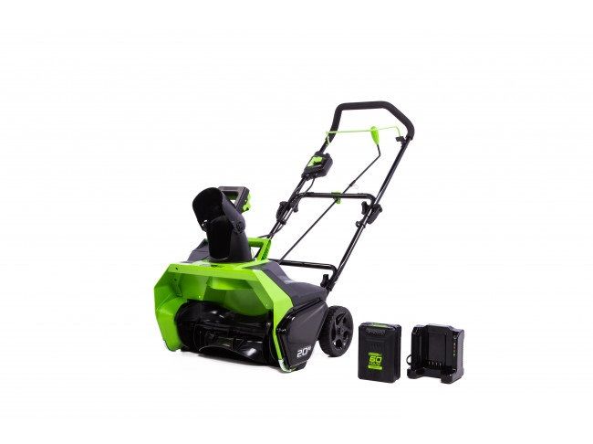 Снегоуборщик GREENWORKS GD60ST 60V (51 СМ) бесщёточный аккумуляторный с АКБ 6 А/Ч и ЗУ